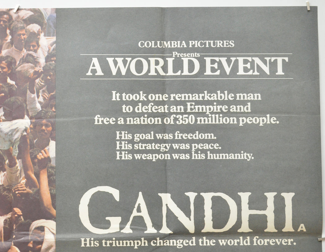 GANDHI (Top Right) Cinema Quad Movie Poster 