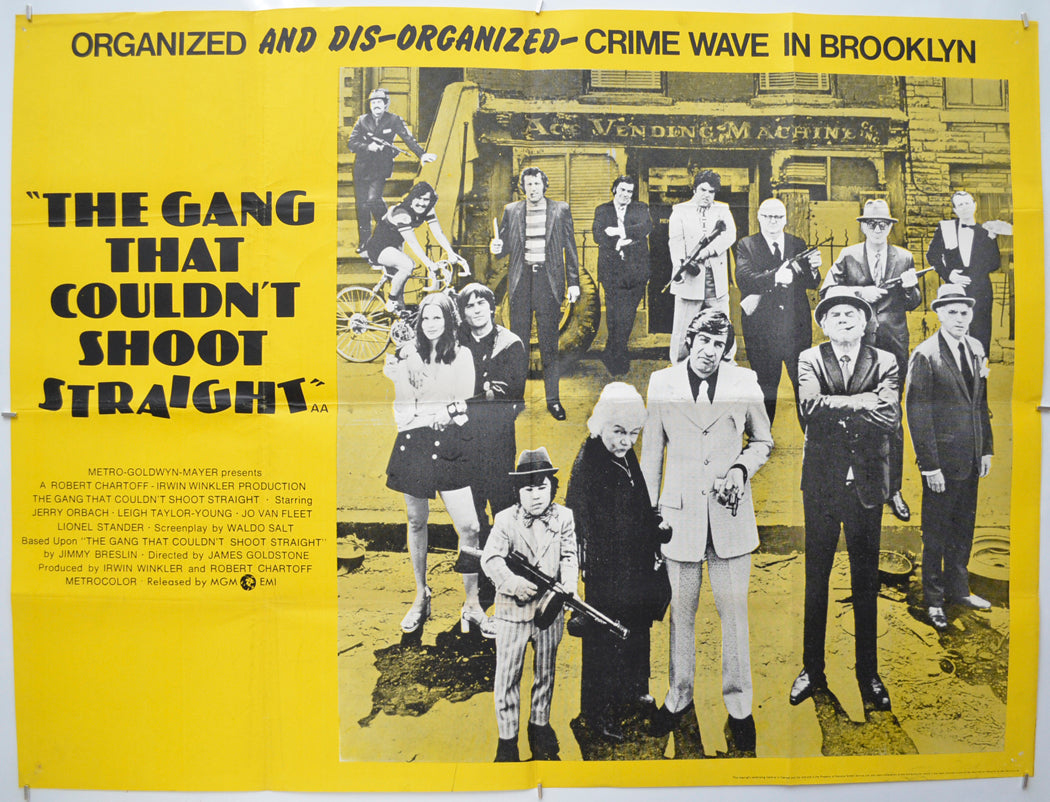 The Gang That Couldn’t Shoot Straight Original Quad Poster - Film Poster - Movie Poster