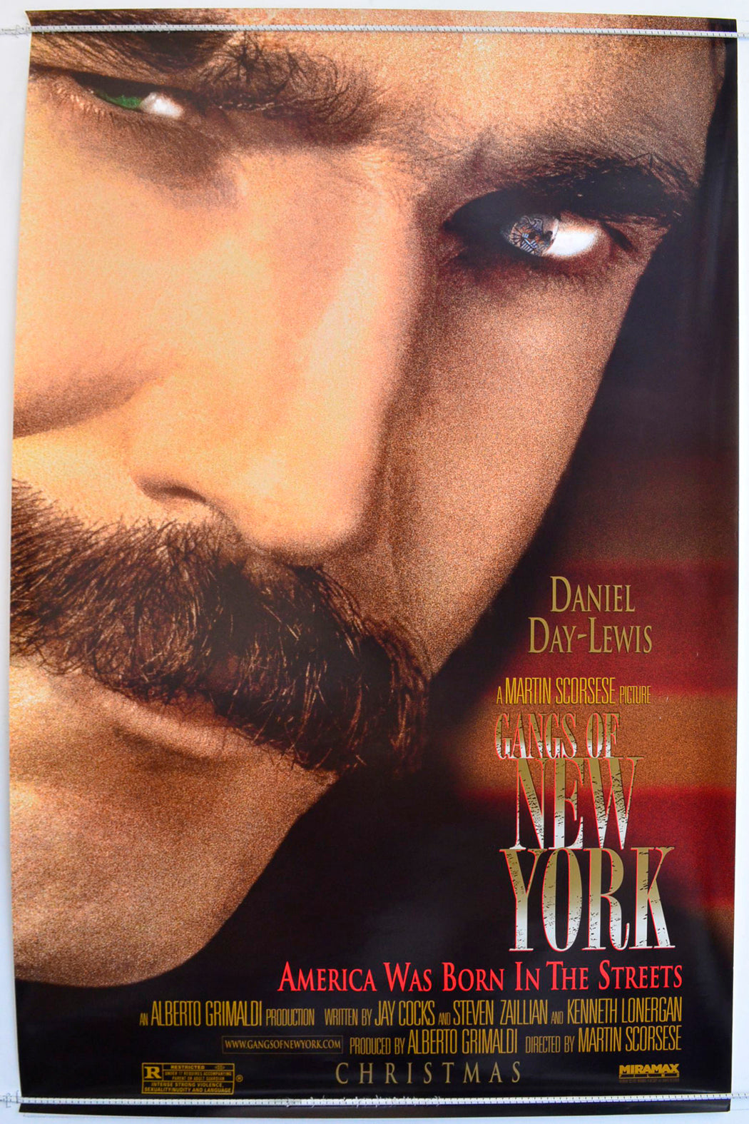 Gangs Of New York   (Daniel Day-Lewis Teaser / Advance Version) Original One Sheet Poster - Film Poster - Movie Poster