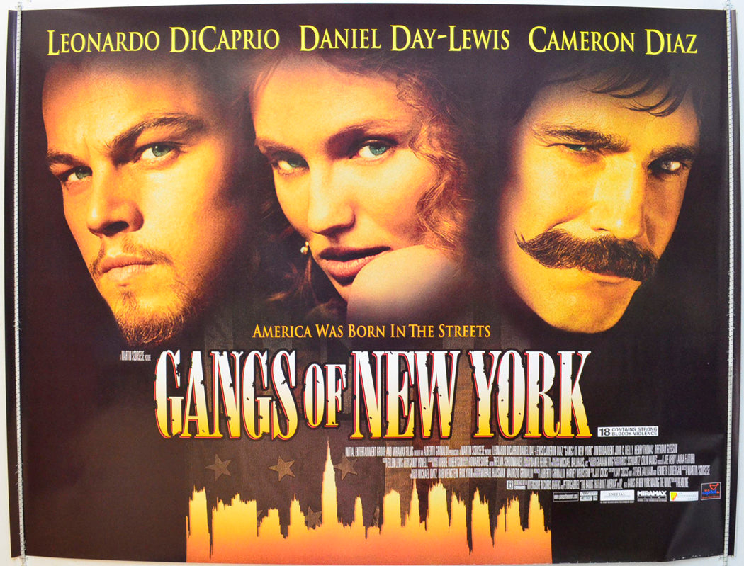 Gangs Of New York Original British Quad Poster - Film Poster - Movie Poster 