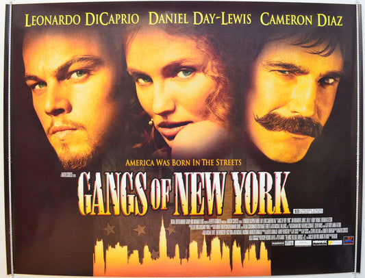 Gangs Of New York Original British Quad Poster - Film Poster - Movie Poster 