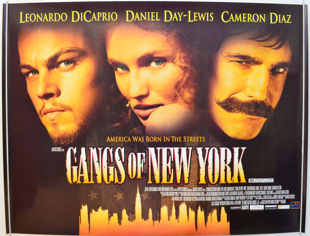 Gangs Of New York Original British Quad Poster - Film Poster - Movie Poster 