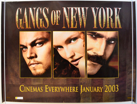 Gangs Of New York Original British Quad Poster - Film Poster - Movie Poster 