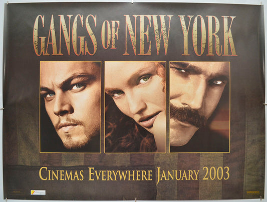 Gangs Of New York (Teaser / Advance Version) Original Quad Poster - Film Poster - Movie Poster