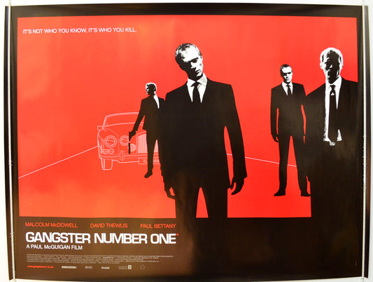 Gangster No. 1   (a.k.a. Gangster Number One) Original British Quad Poster - Film Poster - Movie Poster