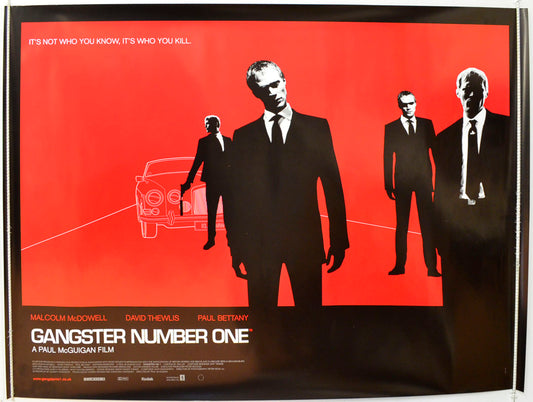 Gangster No. 1   (a.k.a. Gangster Number One) Original British Quad Poster - Film Poster - Movie Poster