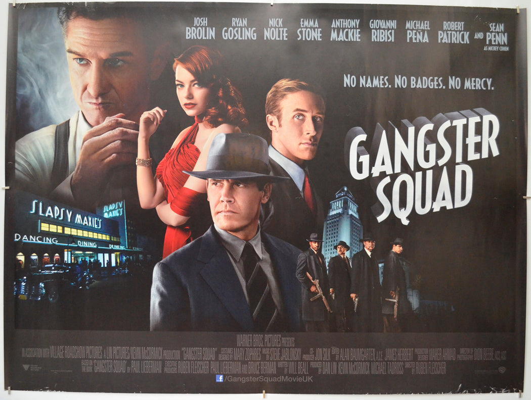 Gangster Squad - Original Quad Poster - Film Poster - Movie Poster