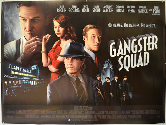 Gangster Squad  Original Quad Poster - Film Poster - Movie Poster