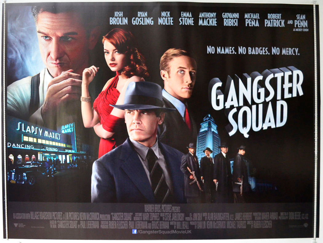 Gangster Squad Original British Quad Poster - Film Poster - Movie Poster 