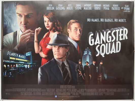 Gangster Squad  Original Quad Poster - Film Poster - Movie Poster