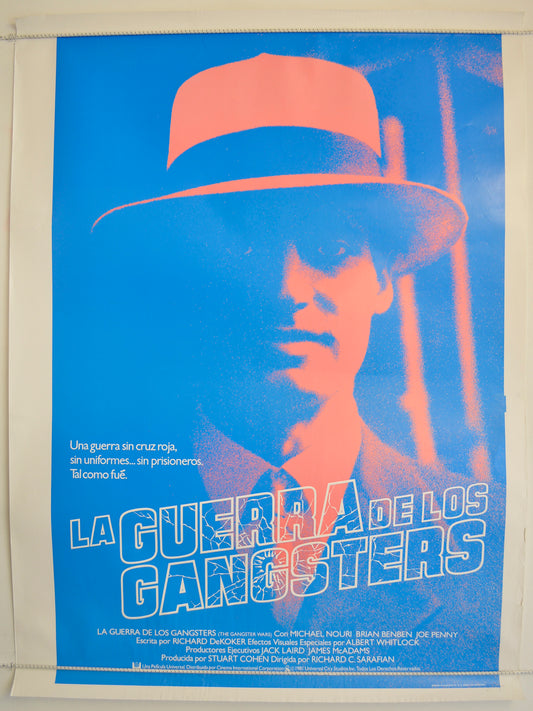 LA GUERRA DE LOS GANGSTERS  (a.k.a. The Gangster Wars)  (Blue Version)   Original One Sheet Poster - Film Poster - Movie Poster  