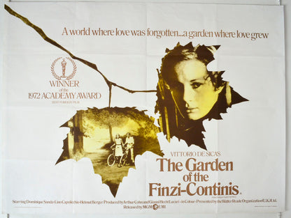 The Garden Of The Finzi-Continis  (a.k.a. Il giardino dei Finzi Contini)   Original British Quad Poster - Movie Poster