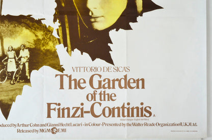 THE GARDEN OF THE FINZI-CONTINIS (Bottom Right) Cinema Quad Movie Poster 