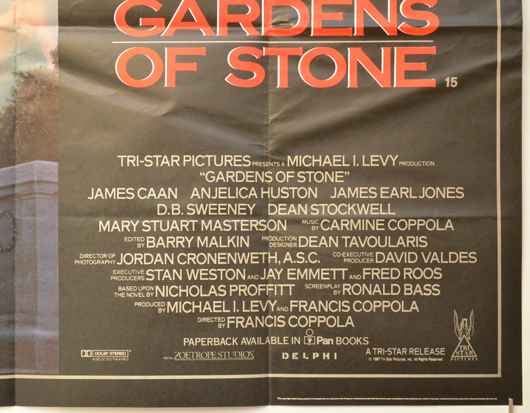 GARDENS OF STONE (Bottom Right) Cinema Quad Movie Poster 