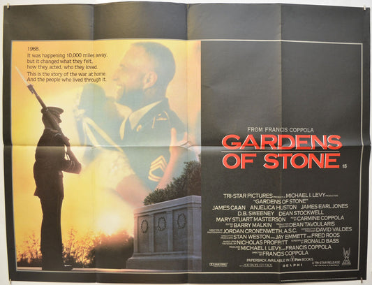 Gardens Of Stone  Original Quad Poster - Film Poster - Movie Poster