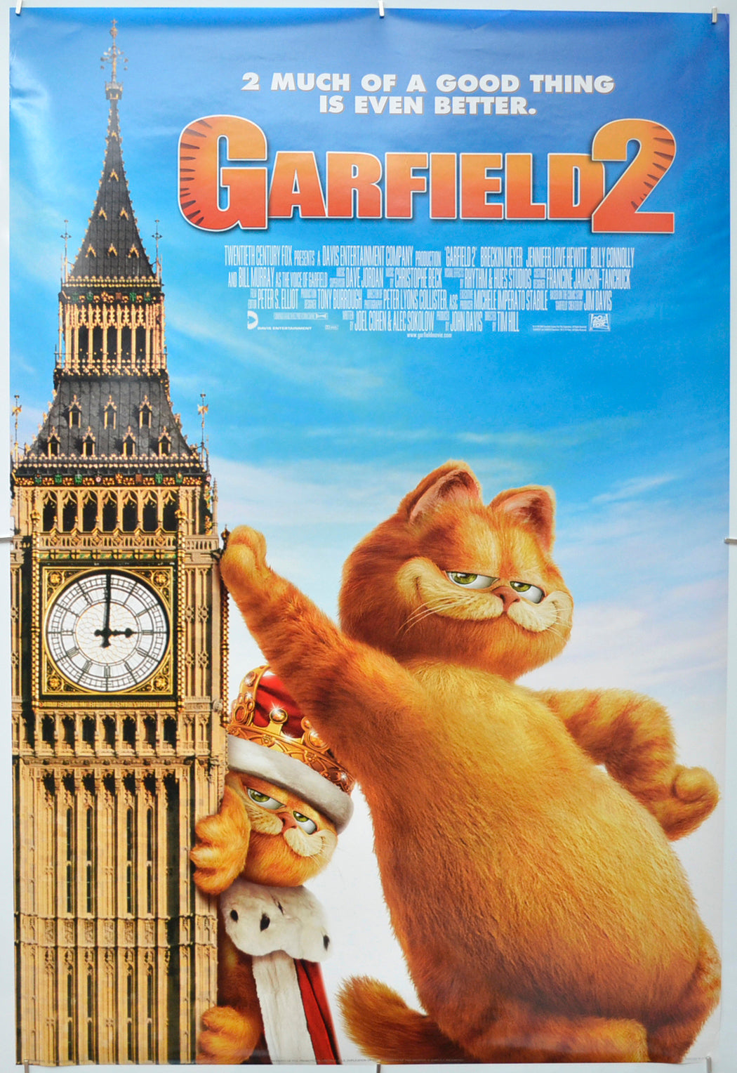 Garfield 2 Original One Sheet Poster - Film Poster - Movie Poster