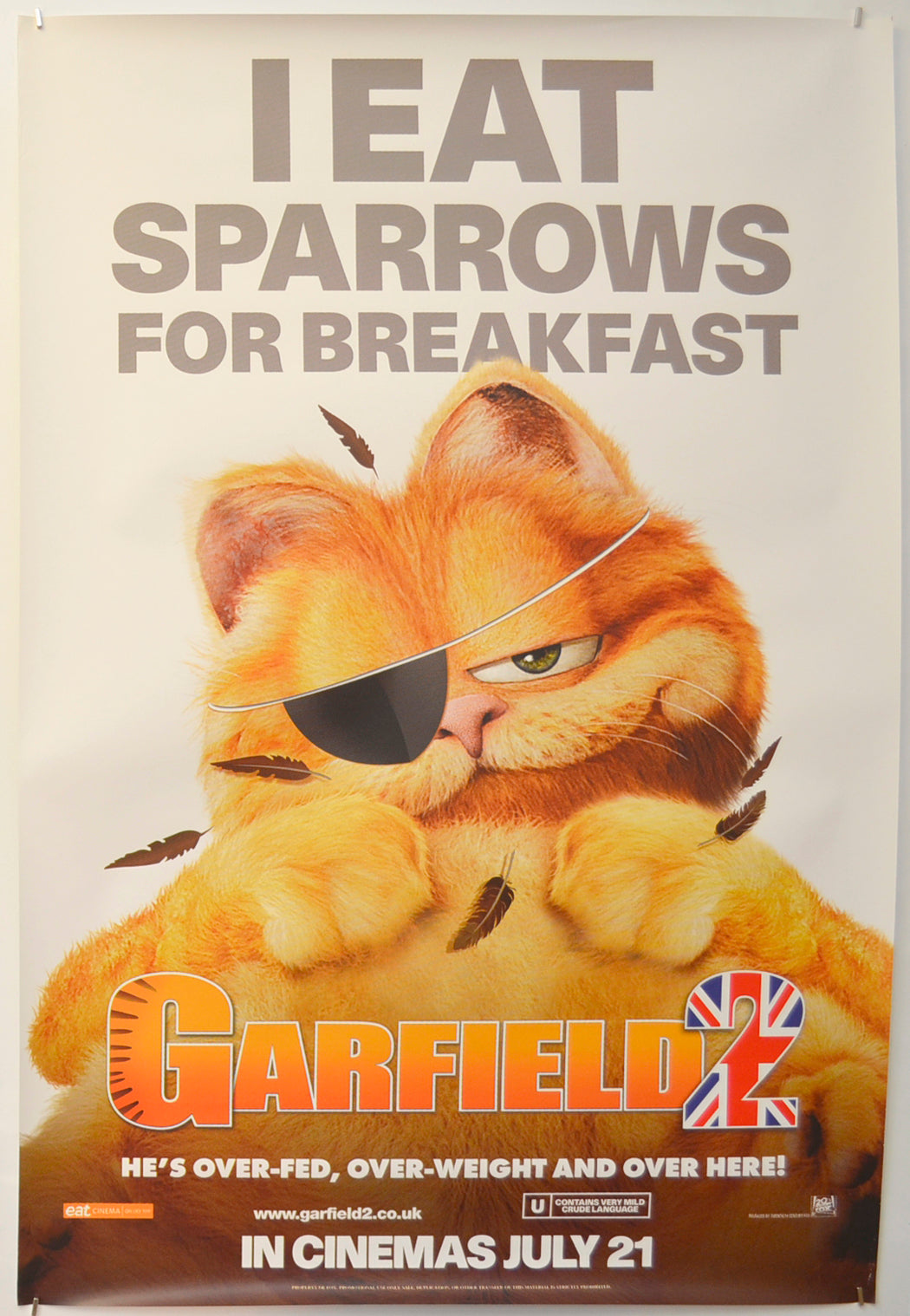 Garfield 2 (Teaser / Advance Version)  Original One Sheet Poster - Film Poster - Movie Poster