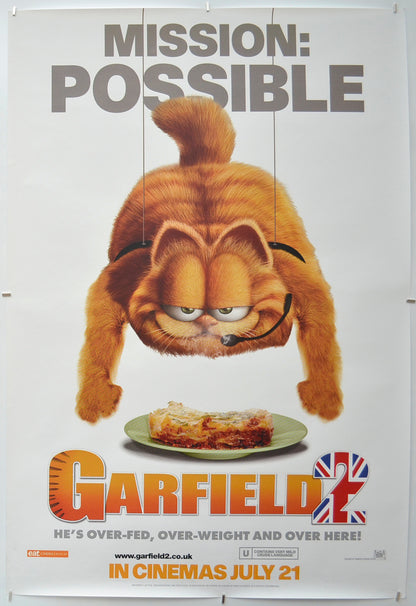 Garfield 2 (Teaser / Advance Version 3) Original One Sheet Poster - Film Poster - Movie Poster