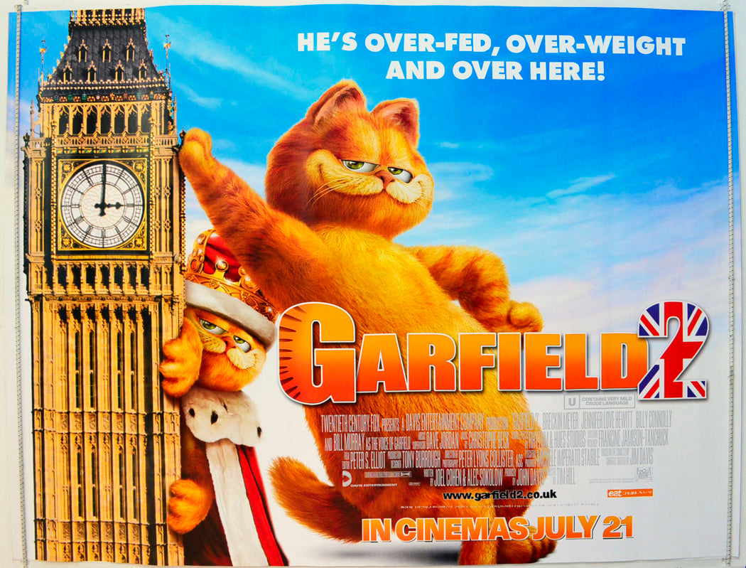 Garfield 2 Original British Quad Poster - Film Poster - Movie Poster 