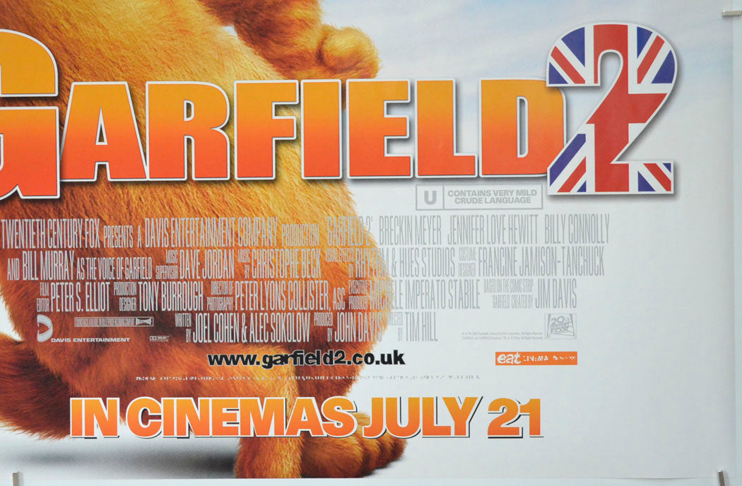 GARFIELD 2 (Bottom Right) Cinema Quad Movie Poster 