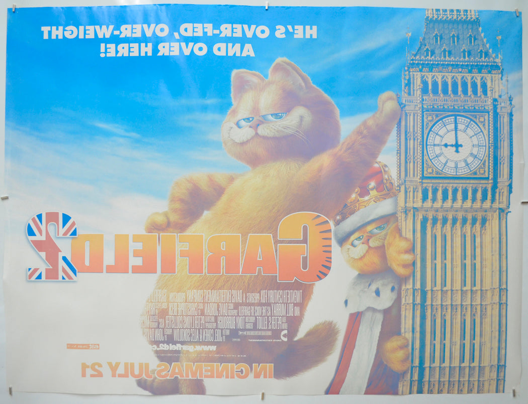 GARFIELD 2 (Back) Cinema Quad Movie Poster 