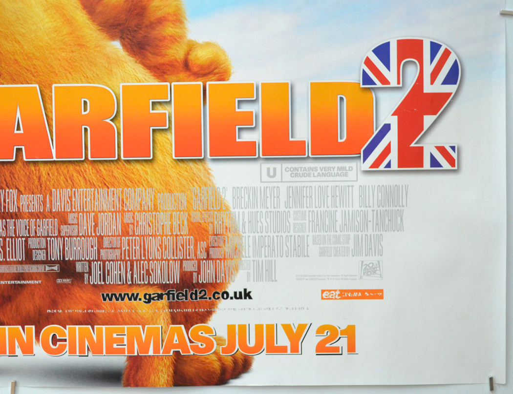 GARFIELD 2 (Bottom Right) Cinema Quad Movie Poster 