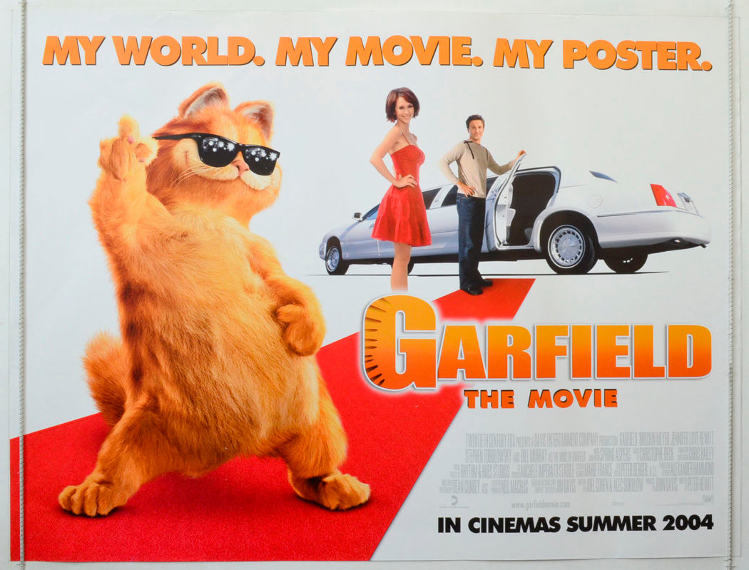 Garfield The Movie Original British Quad Poster - Movie Poster