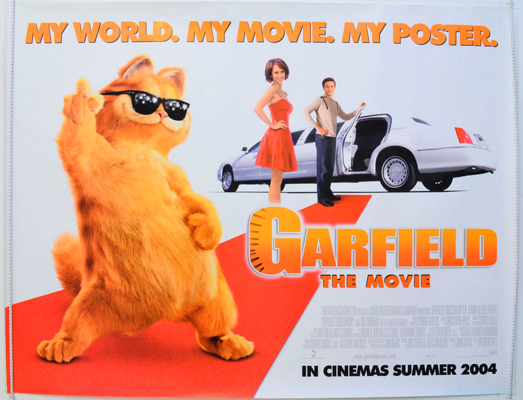 Garfield The Movie Original British Quad Poster - Film Poster - Movie Poster 