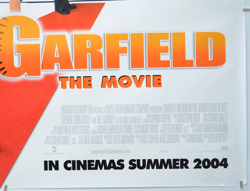 GARFIELD THE MOVIE (Bottom Right) Cinema Quad Movie Poster 