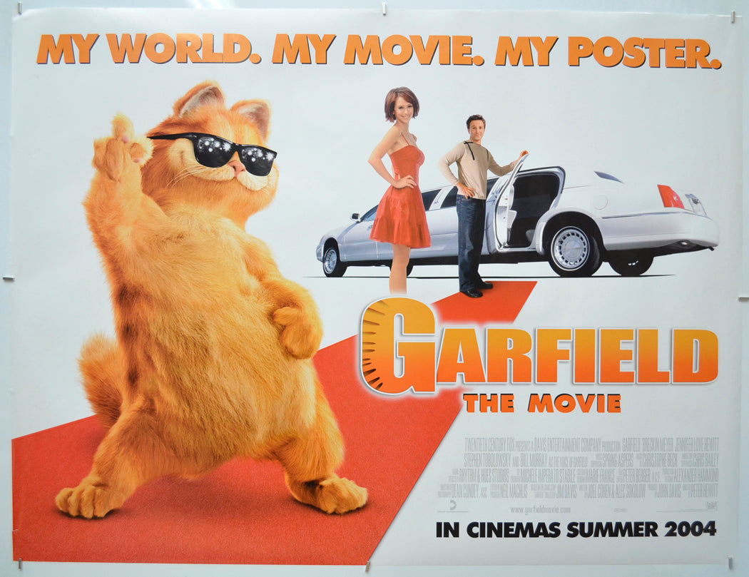 Garfield The Movie - Original Quad Poster - Film Poster - Movie Poster