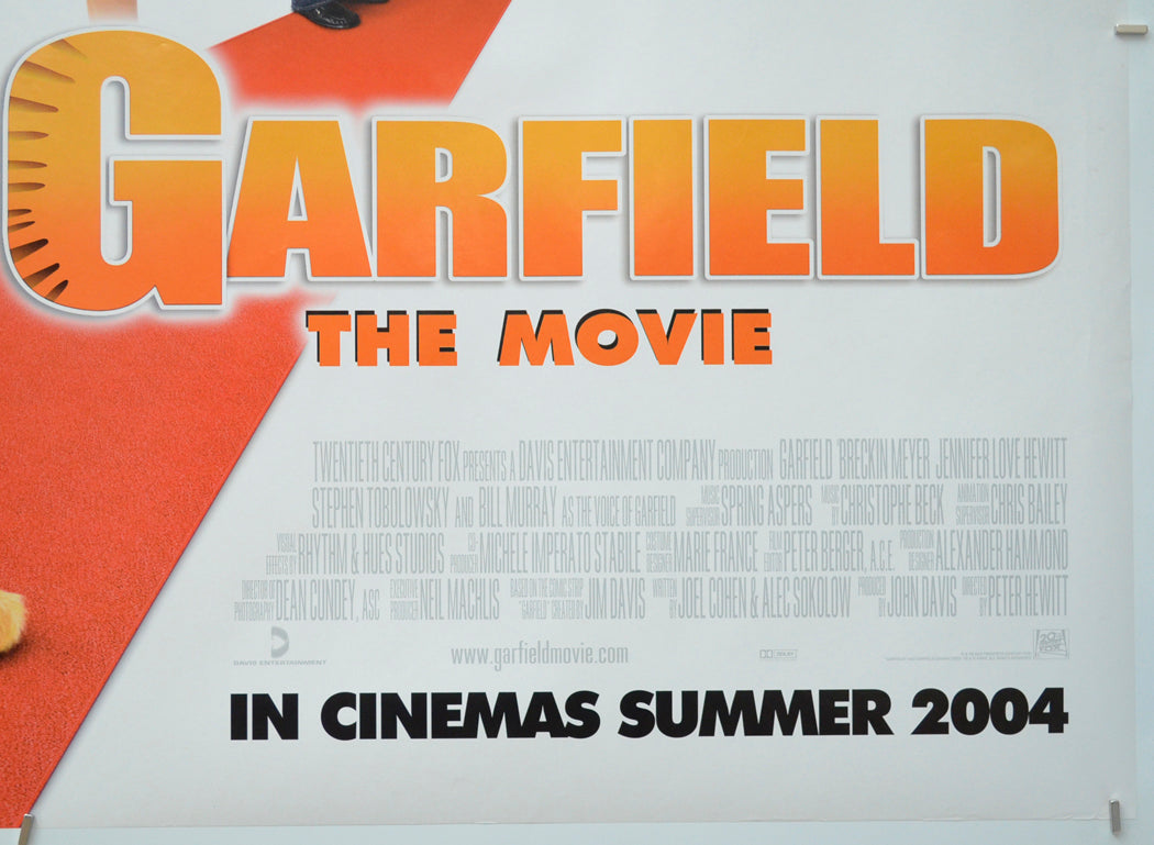 GARFIELD THE MOVIE (Bottom Right) Cinema Quad Movie Poster 