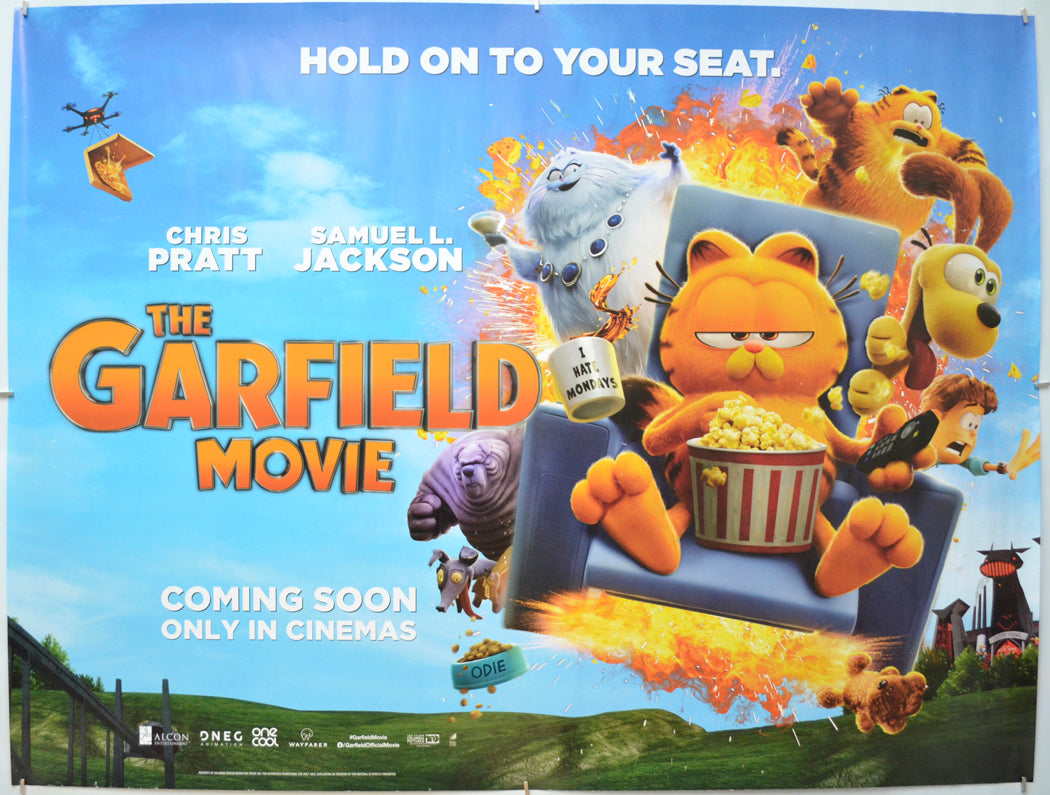 The Garfield Movie  Original Quad Poster - Film Poster - Movie Poster