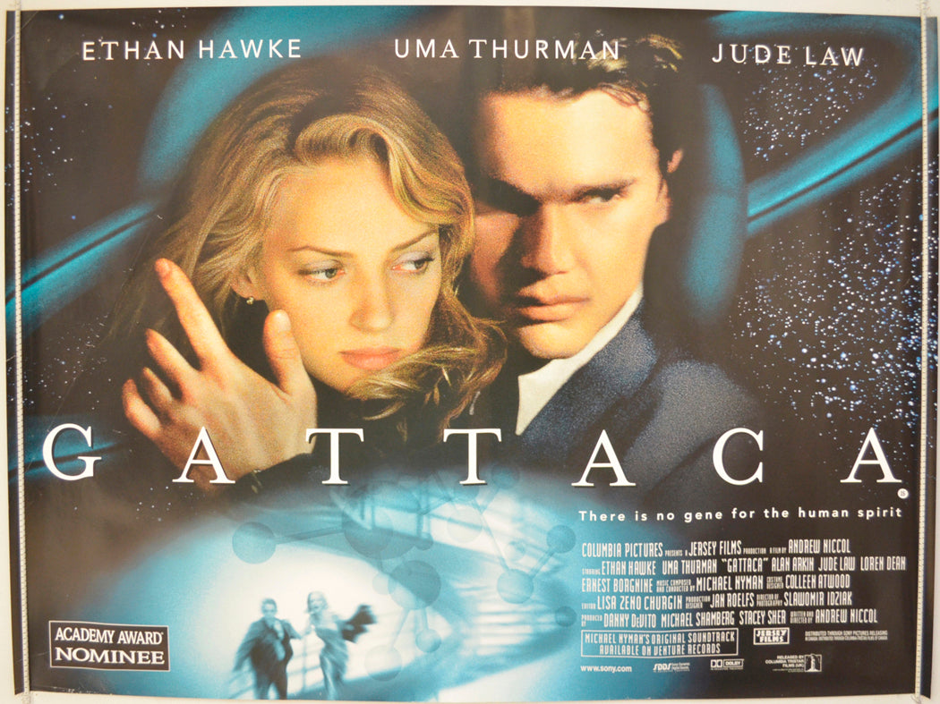 Gattaca  Original Quad Poster - Film Poster - Movie Poster 