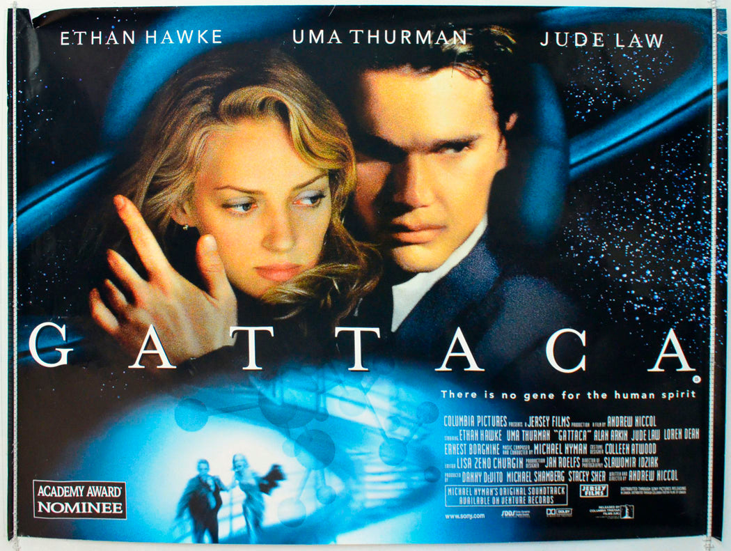 Gattaca Original British Quad Poster - Film Poster - Movie Poster 