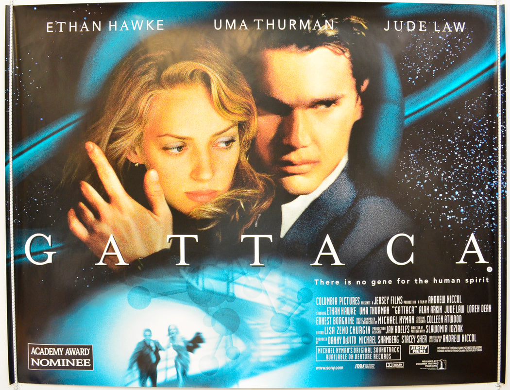 Gattaca  Original British Quad Poster - Film Poster - Movie Poster 