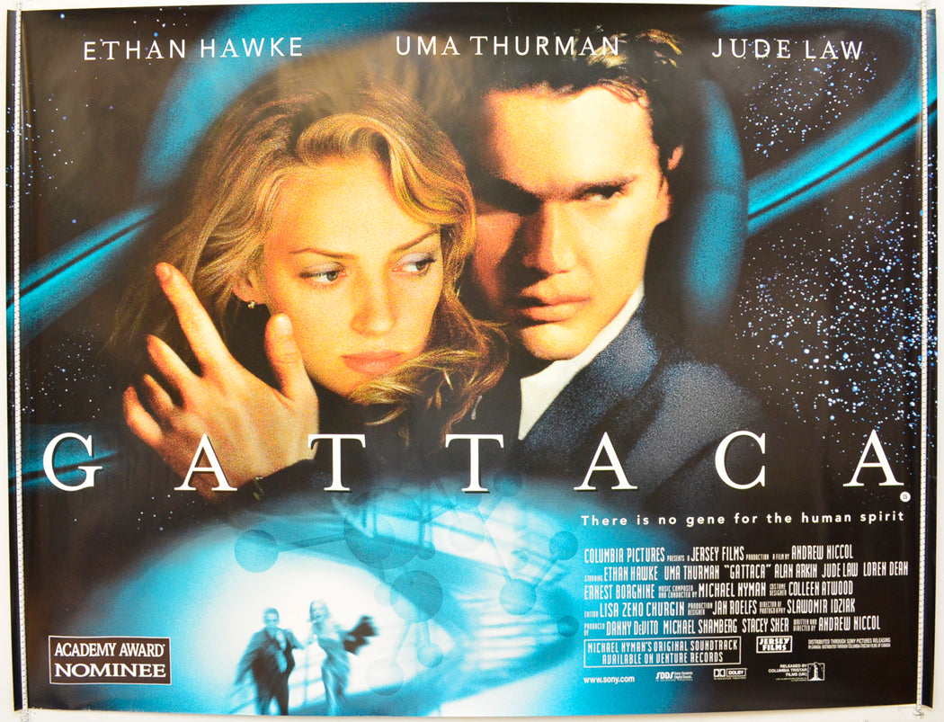 Gattaca  Original British Quad Poster - Film Poster - Movie Poster 