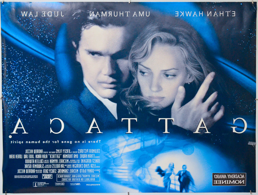 Gattaca (Back) Cinema Quad Movie Poster 