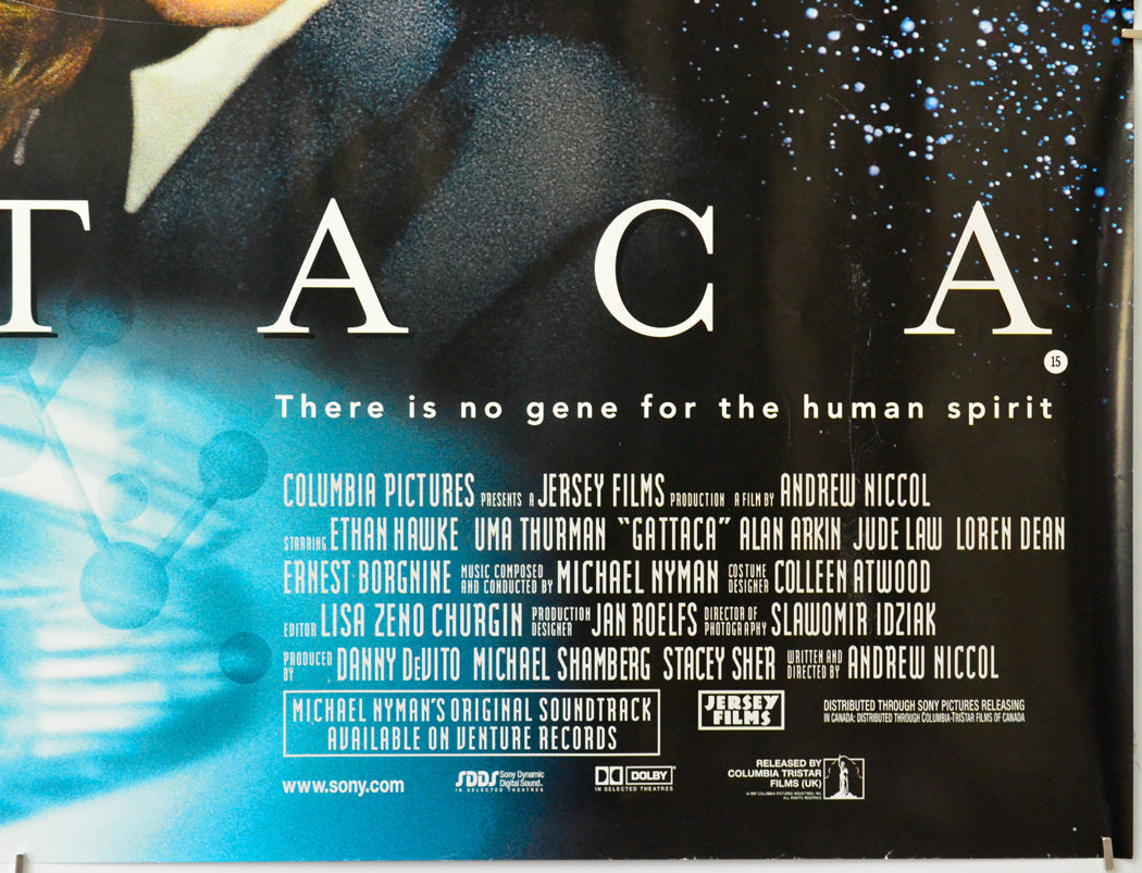 Gattaca (Bottom Right) Cinema Quad Movie Poster 