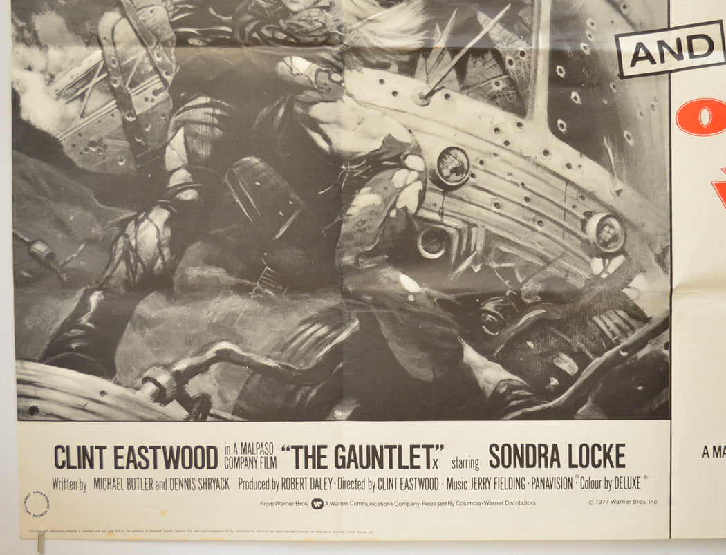 THE GAUNTLET / THE OUTLAW JOSEY WALES (Bottom Left) Cinema Quad Movie Poster 