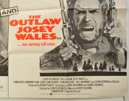 THE GAUNTLET / THE OUTLAW JOSEY WALES (Bottom Right) Cinema Quad Movie Poster 