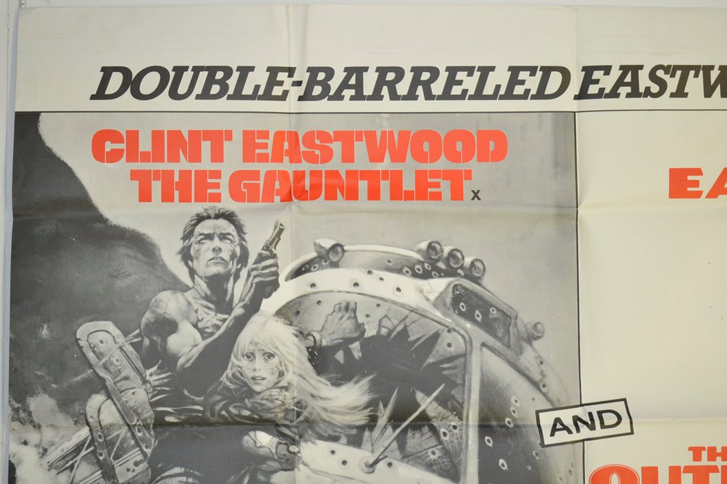 THE GAUNTLET / THE OUTLAW JOSEY WALES (Top Left) Cinema Quad Movie Poster 