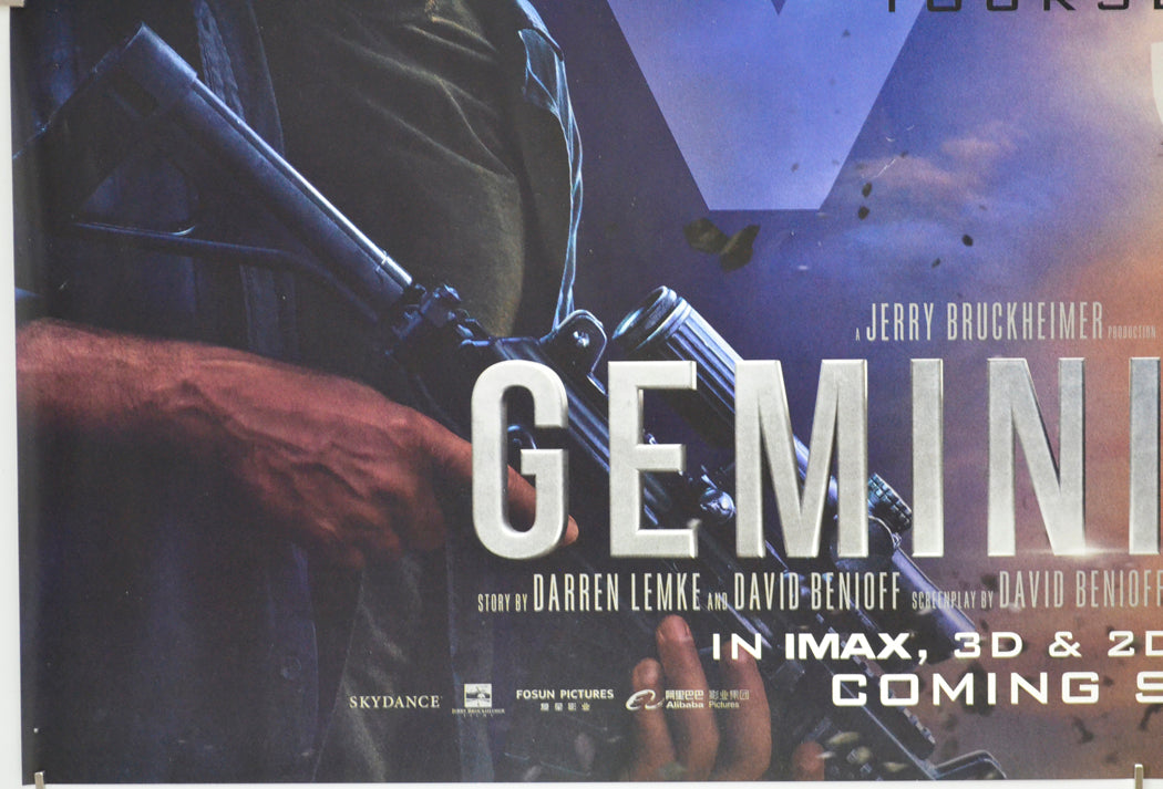 GEMINI MAN (Bottom Left) Cinema Quad Movie Poster 