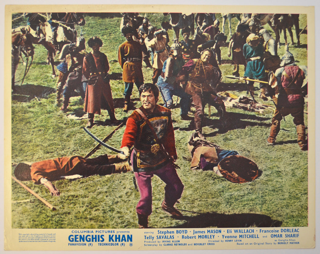 GENGHIS KHAN (Card 1) Cinema Colour FOH Stills / Lobby Cards 