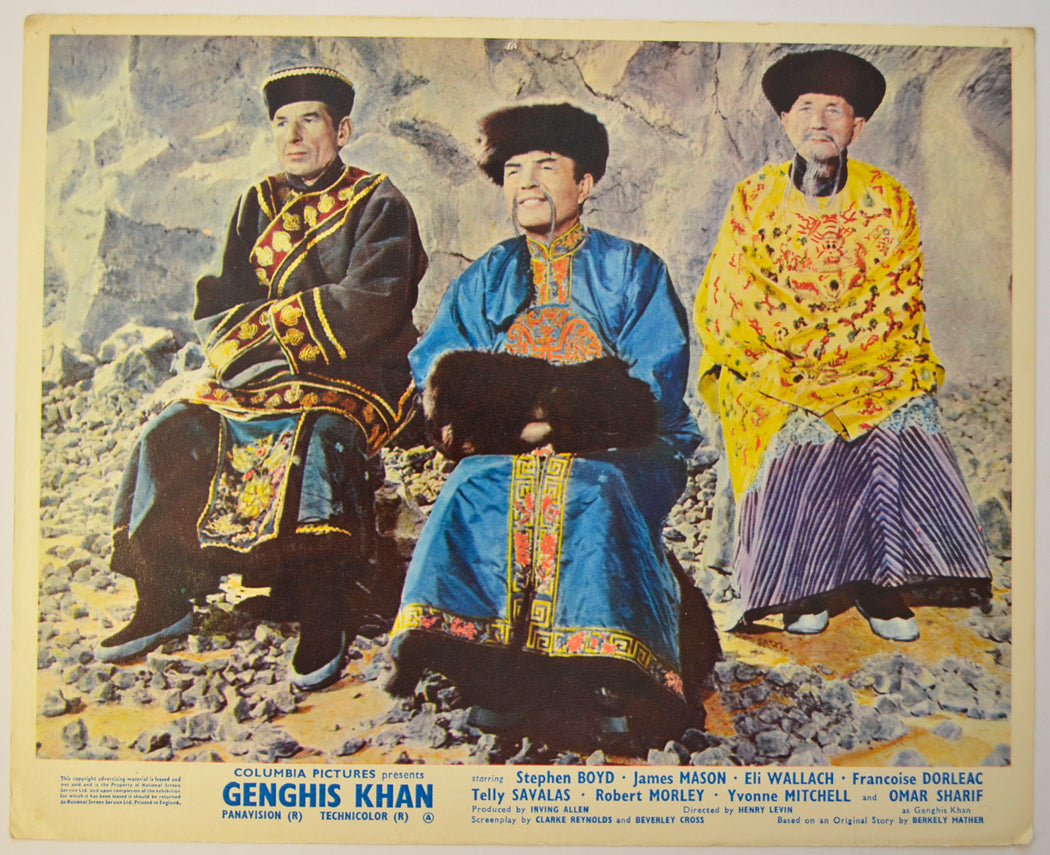 GENGHIS KHAN (Card 2) Cinema Colour FOH Stills / Lobby Cards 