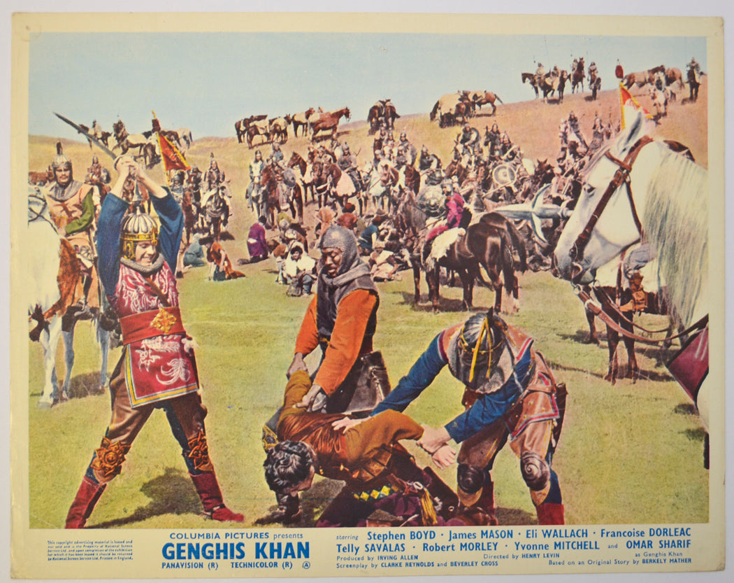 GENGHIS KHAN (Card 3) Cinema Colour FOH Stills / Lobby Cards 