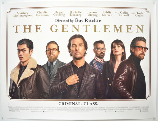 The Gentlemen Original Quad Poster - Film Poster - Movie Poster