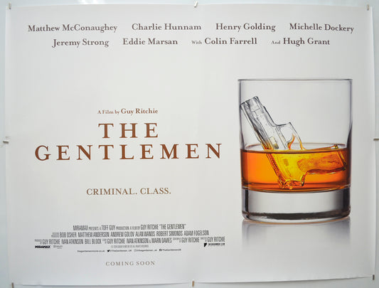 The Gentlemen (Teaser / Advance Version) - Original Quad Poster - Film Poster - Movie Poster