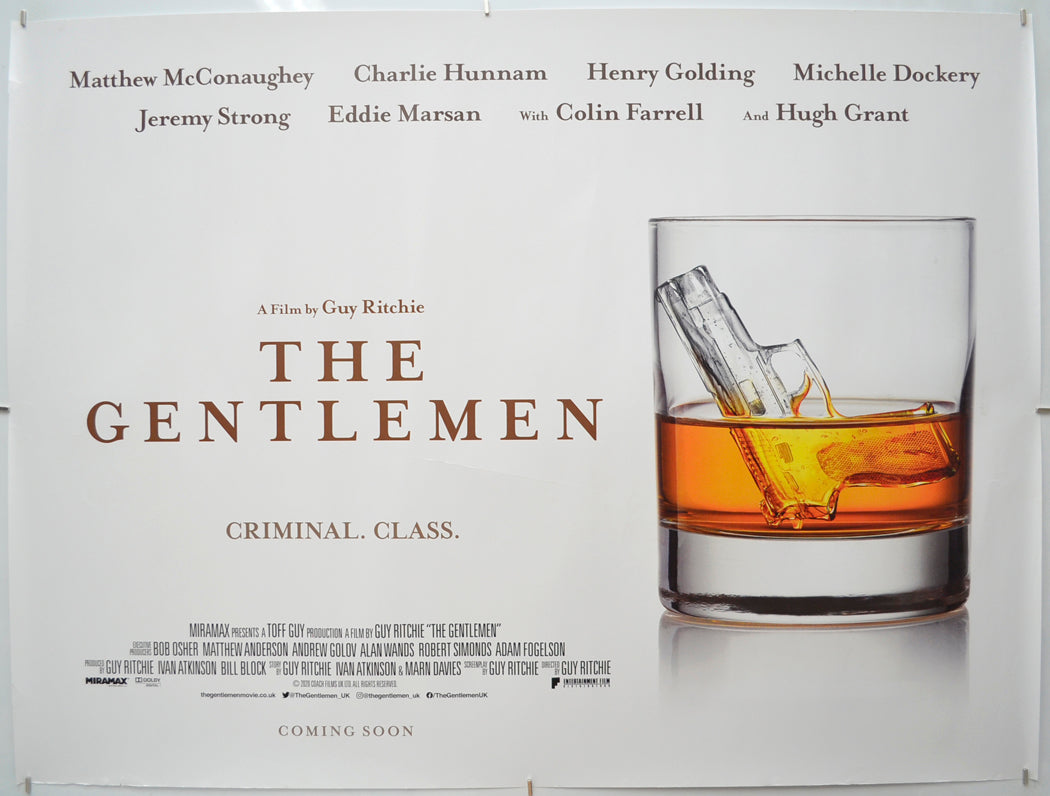 The Gentlemen (Teaser / Advance Version) Original Quad Poster - Film Poster - Movie Poster