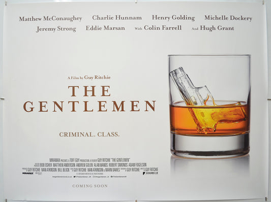 The Gentlemen (Teaser / Advance Version) - Original Quad Poster - Film Poster - Movie Poster
