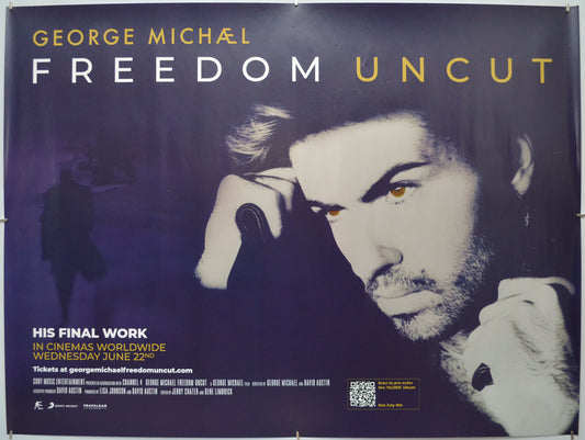 George Michael Freedom Uncut Original Quad Poster - Film Poster - Movie Poster